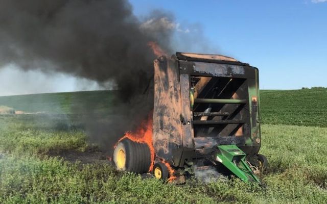 Madison firefighters respond to baler fire