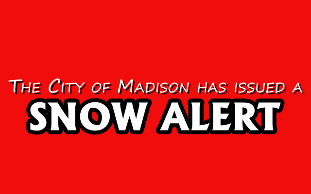 Madison Issues Snow Alert