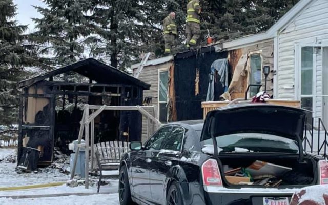 Fire destroys shed and damages home in Madison