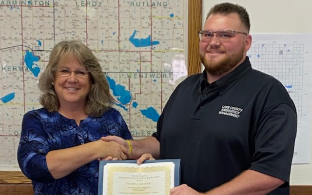 County Emergency Manager recognized for certification