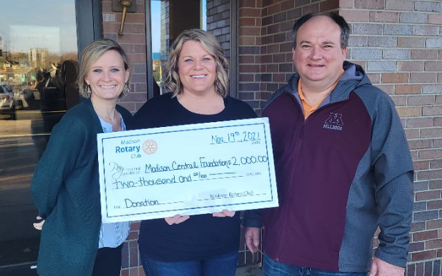 Madison Central School Education Foundation receives Rotary support