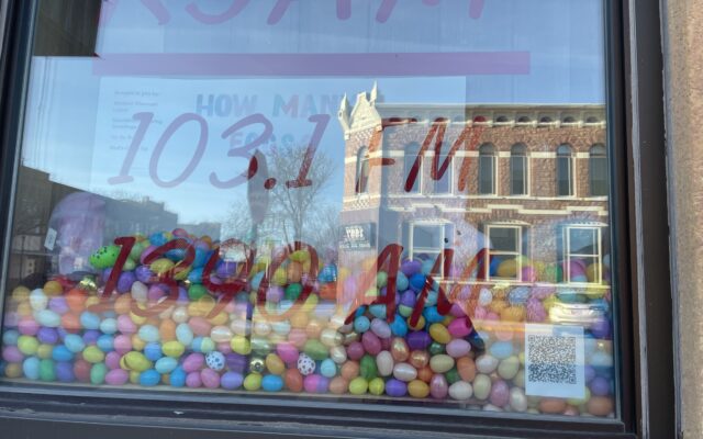 KJAM Easter Egg Window